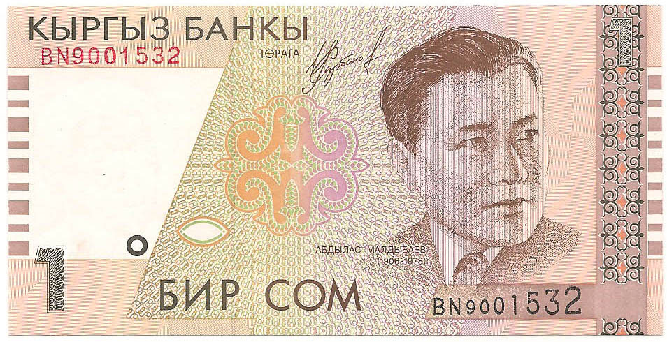1 сом, 1999 год