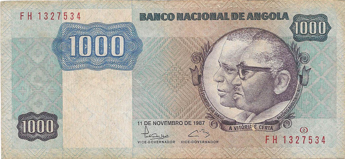 1000 кванза, 1987 год