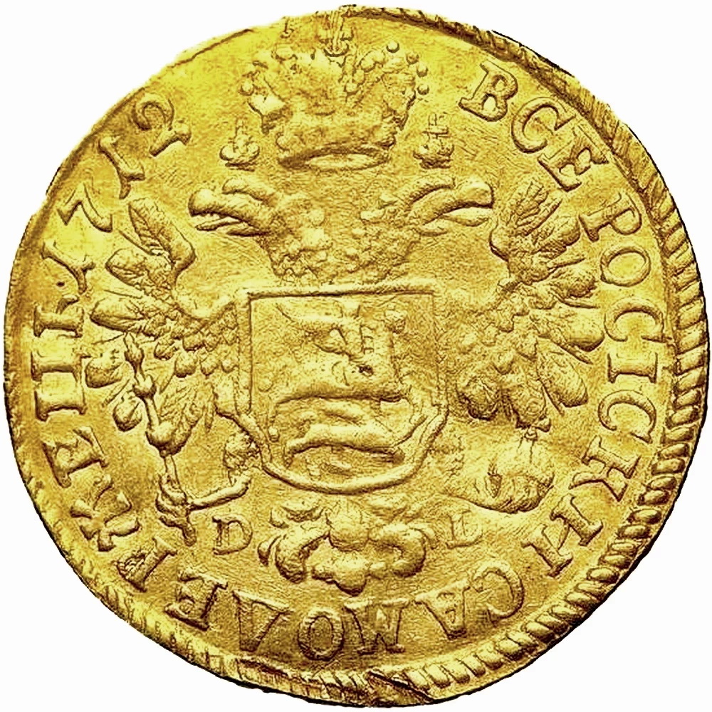 1 червонец 1712, D-L-G, голова большая