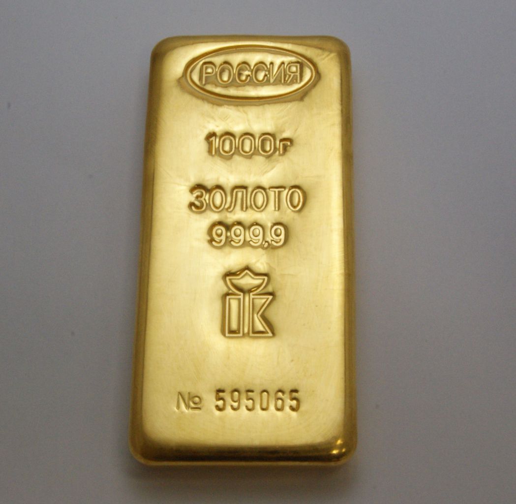 Золотой слиток Сбербанк России 1000 грамм (1 кг)