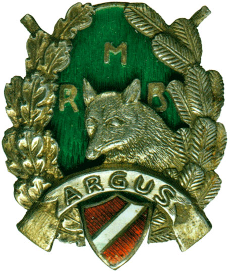 Знак Раунасского общества охотников «Аргус»